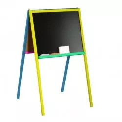 Tablita pentru scolari, 2 fete scriere, 90x47 cm, suport de lemn color