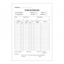 Foaie parcurs neinseriata, format A5, bloc 100 file