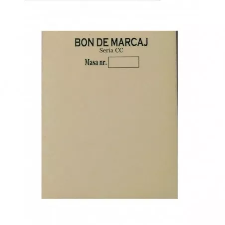 Bon de marcaj autocopiativ, format A7, tipar fata, alb-negru