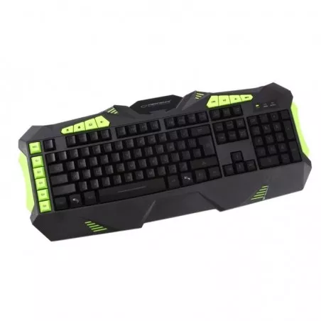 Tastatura gaming iluminata multicolor, USB, butoane multimedia, Esperanza Kestrel