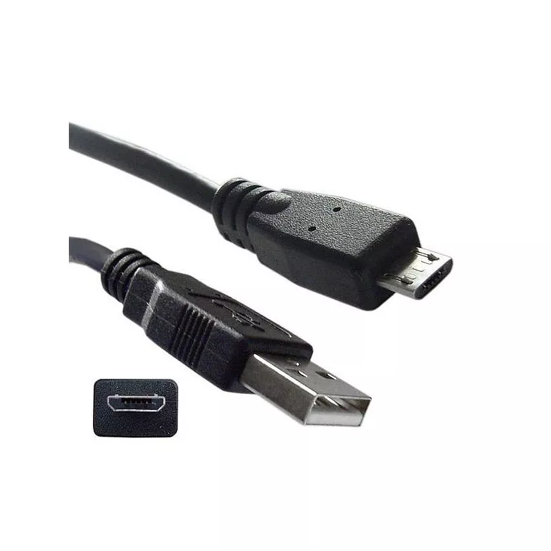 Cablu USB-A la microUSB, incarcare si transfer date, lungime 1 m, Home