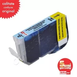 Cartus compatibil Canon CLI-8PC Photo Cyan cu cip marca ActiveJet