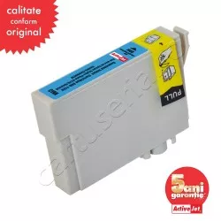 Cartus compatibil T0712 C13T071240 Cyan pentru Epson,Premium Activejet, Garantie 5 ani