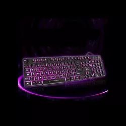 Tastatura Gaming multimedia iluminata in 3 culori, Rii  