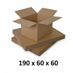 Cutie carton 190x60x60, natur, 5 straturi CO5, 690 g/mp