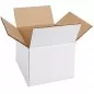 Cutie carton 120x120x145, alb, 3 straturi CO3, 470 g/mp