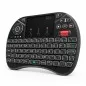 Mini tastatura wireless iluminata RGB, touchpad, scroll mouse, taste multimedia, Rii X8