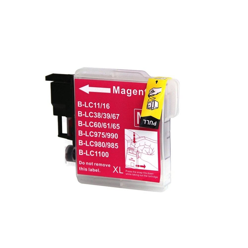Cartus inkjet LC1100 LC980 compatibil Brother, Black/Cyan/Yellow/Magenta Culoare : Magenta
