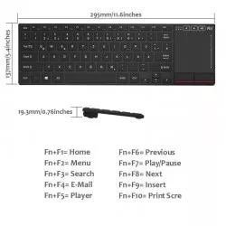 Tastatura Wireless, touchpad 4.5 inch, Rii