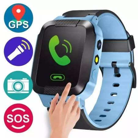 Smartwatch traker copii, Android/IOS. GPS sim, 1.54 inch, camera, bratara silicon