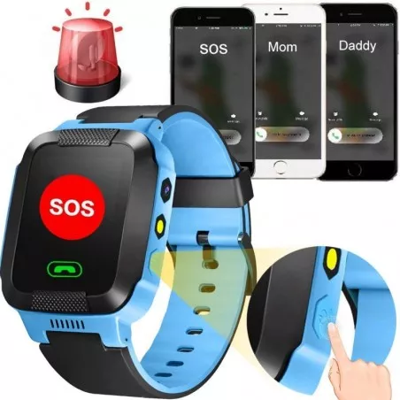 Ceas smartwatch copii cu localizare, functie telefon, handsfree, buton SOS, lanterna, camera foto