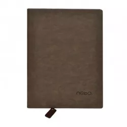 Agenda nedatata A4, 100 pagini, semn de carte inclus, coperta buretata