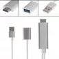 Cablu adaptor USB HDMI la HDTV, 3 in 1, Android iOS, lungime 1 m, ProCart