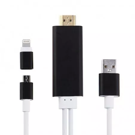 Cablu adaptor HDMI, rezolutie pana la 1080P, filme HD