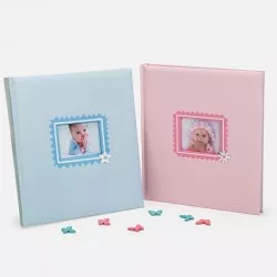 Album foto personalizabil Smiley, 60 pagini, pergament, material textil