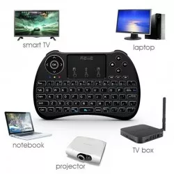 Mini tastatura iluminata, wireless cu touchpad, Reiie H9+