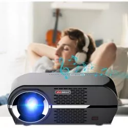 Videoproiector LED Full HD 1080P, 3500 lm, difuzor 5W, HDMI VGA AV USB, telecomanda