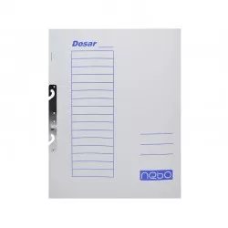 Dosar incopciat 1/1, format A4, carton alb, set 50 bucati