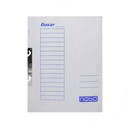 Dosar incopciat 1/1, format A4, carton alb, set 50 bucati