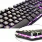 Tastatura Gaming USB, butoane multimedia, iluminata in 3 culori, Rii