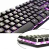 Tastatura Gaming multimedia iluminata in 3 culori, Rii  