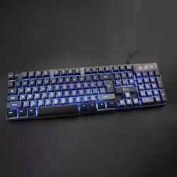 Tastatura Gaming multimedia iluminata in 3 culori, Rii  