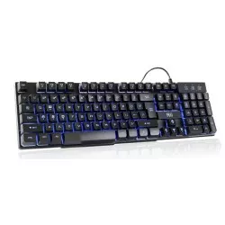 Tastatura Gaming multimedia iluminata in 3 culori, Rii  