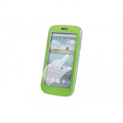 Husa Smart View Samsung S5/G900, flip cover, piele ecologica, verde