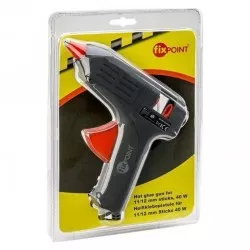 Pistol de lipit cu silicon, 40W, diametru 11 mm, 2 rezerve, IP20, negru