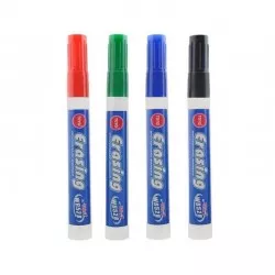 Marker tabla magnetica, varf rotund, grosime scriere 2.8 mm, set 4 culori