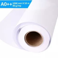 Rola de hartie A0++, 1068x50m, 80g, pentru copiator