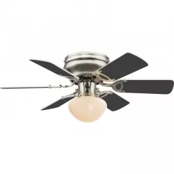 Ventilator cu lustra, fixare tavan, E27, 60W, 3 trepte viteza, UGO Globo