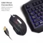 Kit tastatura si mouse gaming, iluminata, USB, 104 taste, Rii