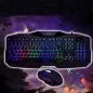 Kit tastatura si mouse gaming, iluminata, USB, 104 taste, Rii