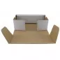 Cutie cu autoformare 180X100X60 mm alba, carton microondul E 360 g, FEFCO 0426