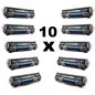 Set 10 tonere compatibile vrac CF283A black pentru HP