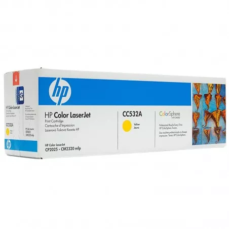 Toner CC532A yellow original HP CC 532A