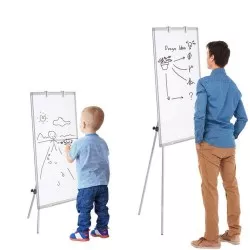 Flipchart magnetic 70x100 cm, cu inaltime reglabila maxim 170 cm , suport markere