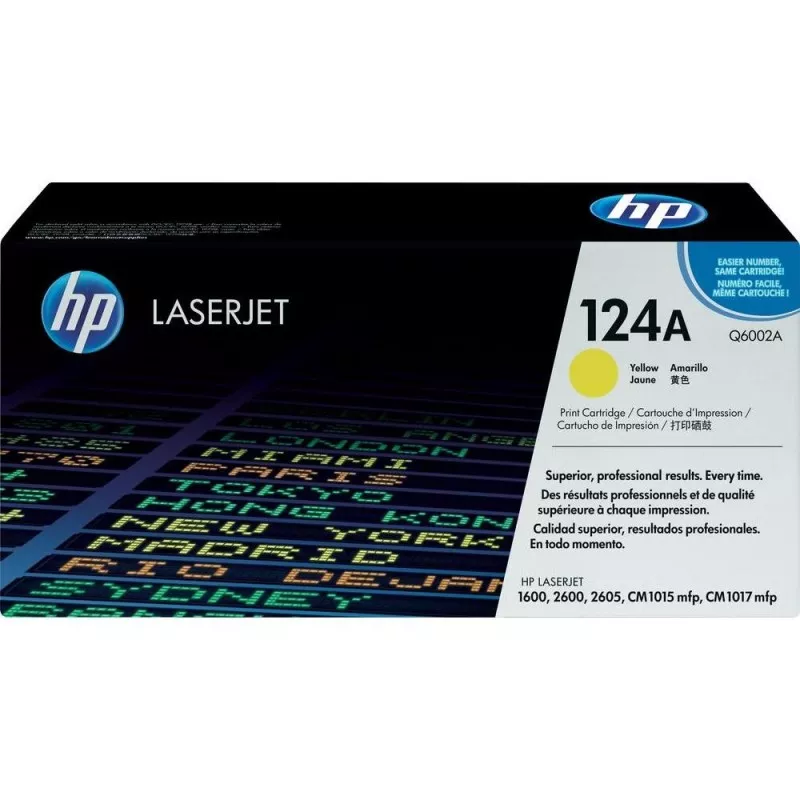 Toner Q6002A yellow original HP 124A