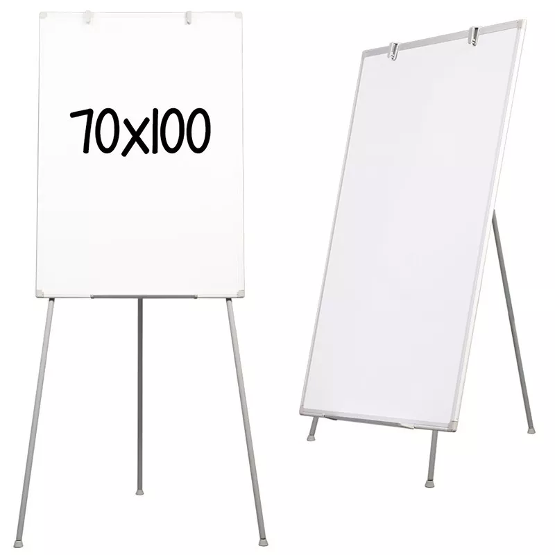 Flipchart magnetic 70x100 cm, cu inaltime reglabila maxim 170 cm , suport markere