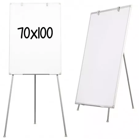 Flipchart magnetic cu inaltime reglabila, 70x100 cm, suport markere