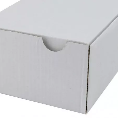 Cutie cu autoformare 180X100X60 mm alba, carton microondul E 360 g, FEFCO 0426