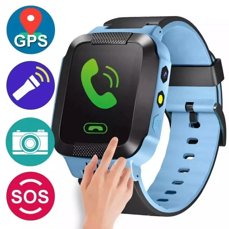 Smartwatch GPS copii, Android/IOS. GPS sim, handsfree, lanterna, camera foto RESIGILAT