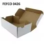 Cutie cu autoformare 180X100X60 mm alba, carton microondul E 360 g, FEFCO 0426