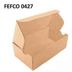 Cutie cu autoformare 150x100x100 mm, carton natur microondul E, FEFCO 0427