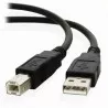 Cablu USB pentru imprimanta, lungime 3 metri, tip A-B, negru