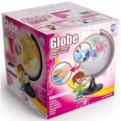 Glob pamantesc personalizabil, 4 markere, burete, diametru 25 cm