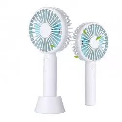 Mini ventilator portabil cu difuzor aromaterapie, 2.7W, 3 viteze, incarcare USB