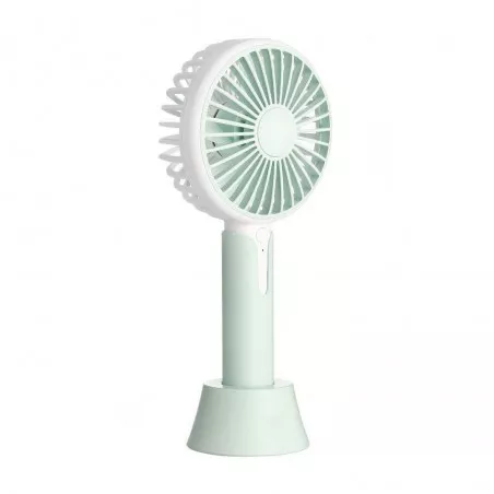 Mini ventilator portabil cu difuzor aromaterapie, 2.7W, 3 viteze, incarcare USB