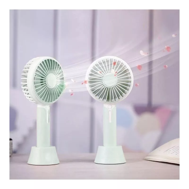 Mini ventilator portabil cu difuzor aromaterapie, 2.7W, 3 viteze, incarcare USB